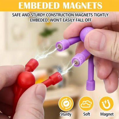 10-Pack Silicone Magnetic Fridge Magnets - Fun Sensory Fidget Toys for Stress Relief, Travel, and Gifting!