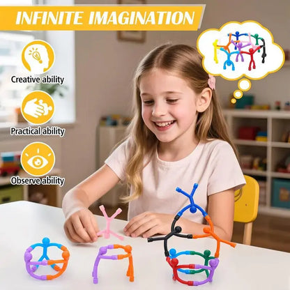 10-Pack Silicone Magnetic Fridge Magnets - Fun Sensory Fidget Toys for Stress Relief, Travel, and Gifting!