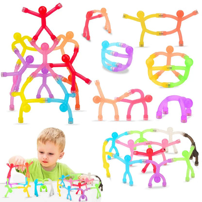 10-Pack Silicone Magnetic Fridge Magnets - Fun Sensory Fidget Toys for Stress Relief, Travel, and Gifting!