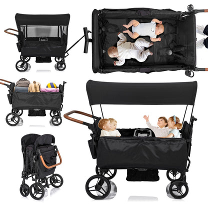 Versatile Lightweight Wagon Stroller for 4 Kids - Perfect for Family Adventures!