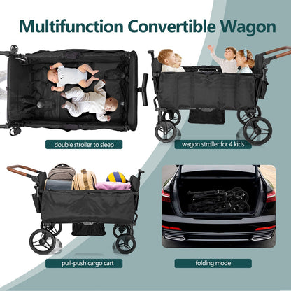 Versatile Lightweight Wagon Stroller for 4 Kids - Perfect for Family Adventures!